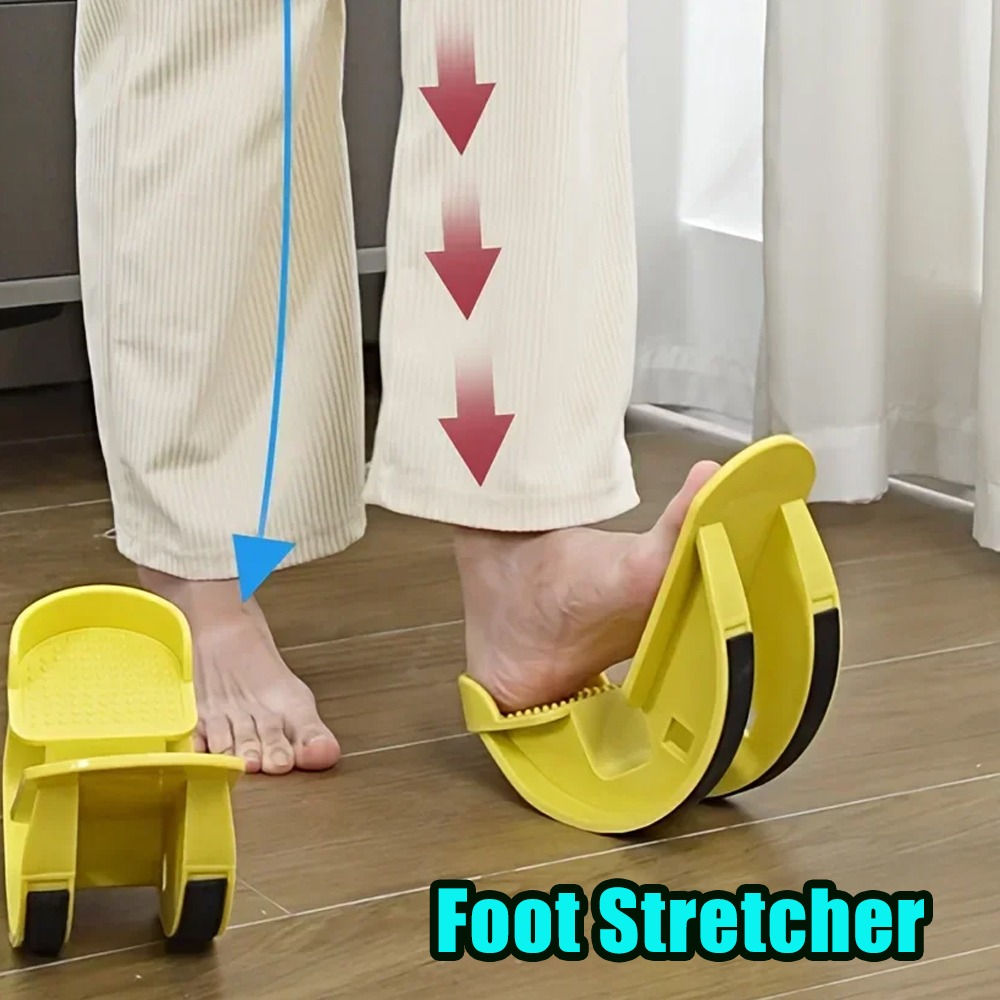 Home Gym Tools - อุปกรณ์ยืดข้อเท้าสำหรับออกกำลังกายที่บ้าน ช่วยบรรเทาอาการปวดจากโรครองช้ำใต้ฝ่าเท้า บรรเทาอาการปวดเอ็นร้อยหวาย ฟื้นฟูกล้ามเนื้อเท้าและน่อง