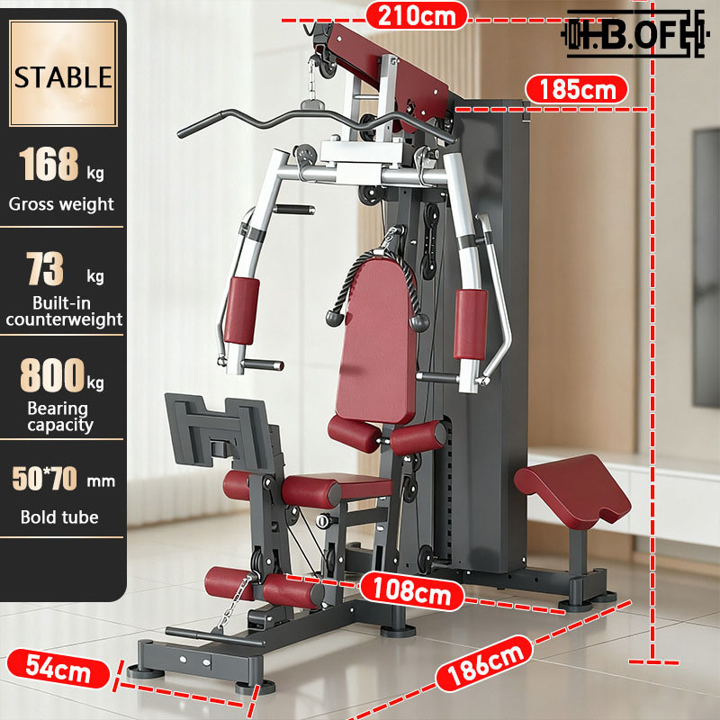 Home Gym Leg Press - อุปกรณ์ออกกำลังกายในร่ม, อุปกรณ์กีฬา, เครื่องฝึกกล้ามเนื้อขาแบบดึงลงระดับสูง, เครื่องออกกำลังกายแบบสถานีเดี่ยว