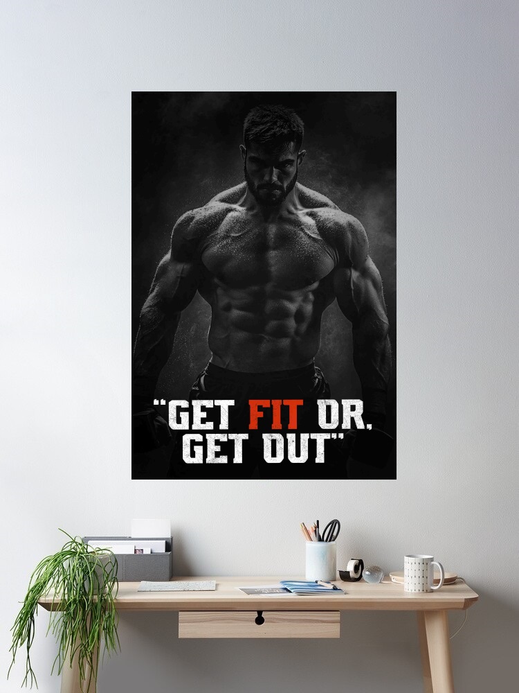 Home Gym Yes Or No - โปสเตอร์ผ้าแคนวาสสร้างแรงบันดาลใจ ออกกำลังกายหรือออกกำลังกายไม่ได้ ตกแต่งบ้าน ภาพวาดติดผนัง