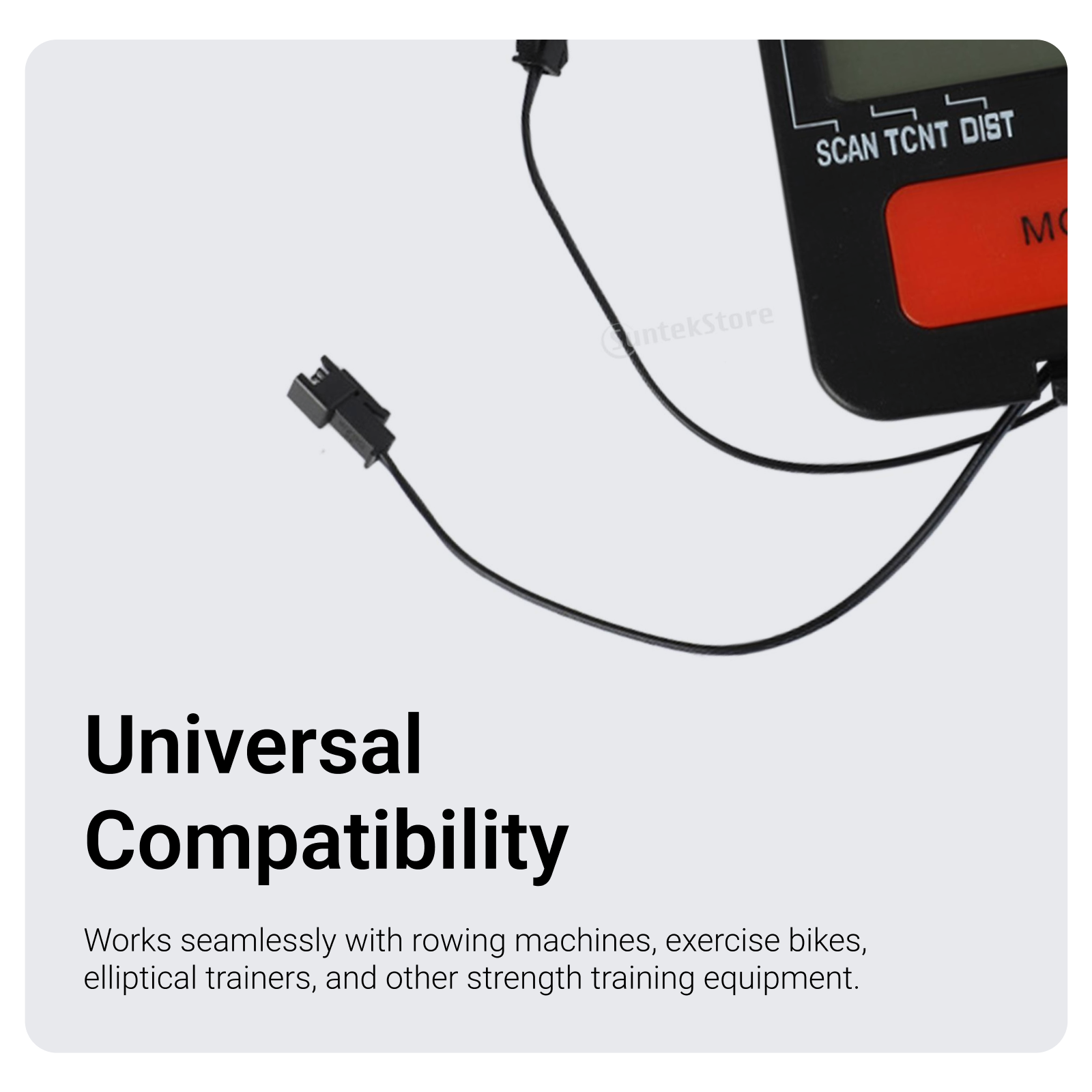 Home Gym Universal Machine - เครื่องวัดอัตราการเต้นของหัวใจสำหรับเครื่องกรรเชียงบก อุปกรณ์ตรวจวัดอัตราการเต้นของหัวใจอเนกประสงค์สำหรับการออกกำลังกายในยิม บ้าน จักรยานออกกำลังกาย และอุปกรณ์ฝึกความแข็งแรง