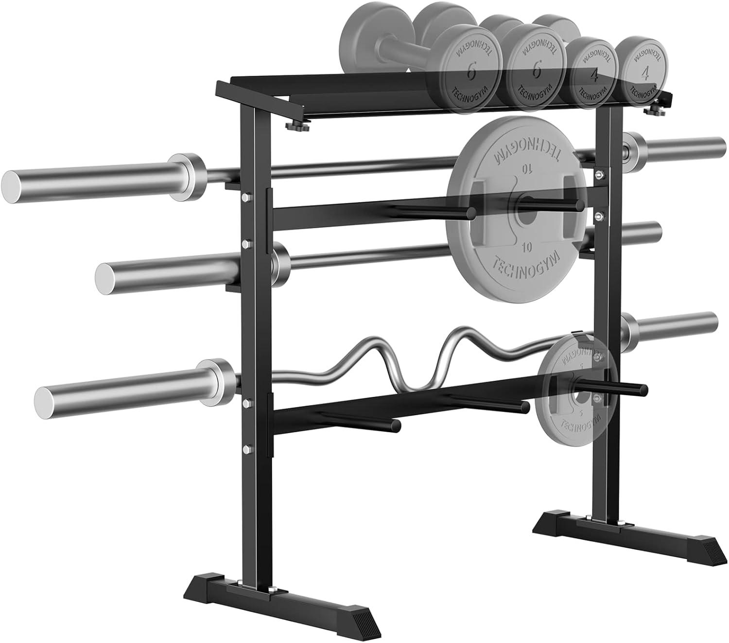 ชั้นวางเก็บน้ำหนักสำหรับฝึกควา - Home Gym Weights บทวิจารณ์และราคา