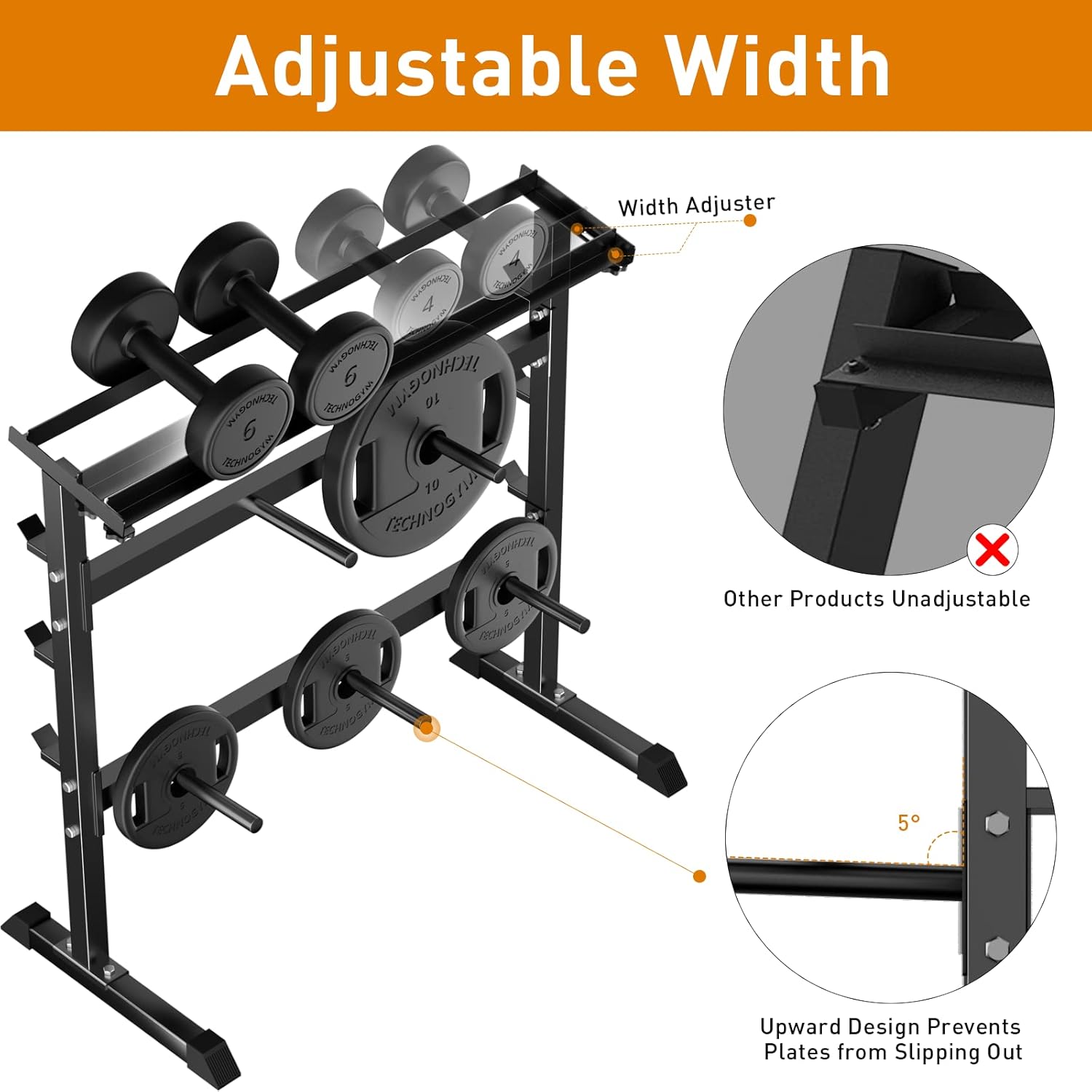 ชั้นวางเก็บน้ำหนักสำหรับฝึกควา - Home Gym Weights บทวิจารณ์และราคา