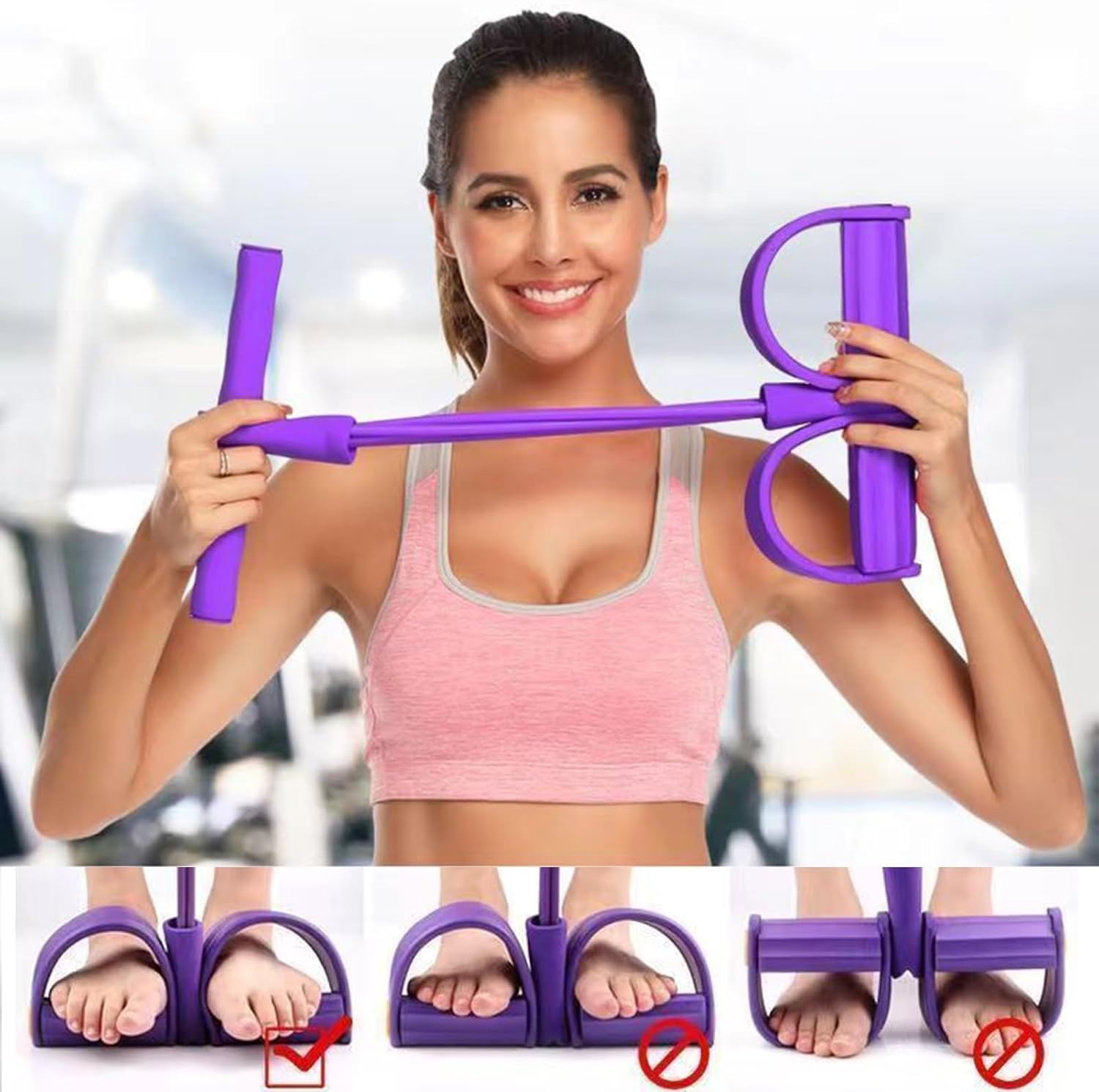 ชุดยางยืดออกกำลังกาย 21 เส้น - - Home Gym Resistance Machine บทวิจารณ์และราคา