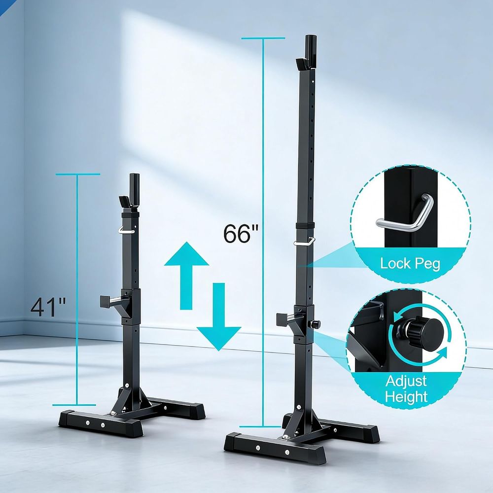 แท่นวางสควอทสำหรับเบนช์เพรสแบบ - Home Gym Weights บทวิจารณ์และราคา