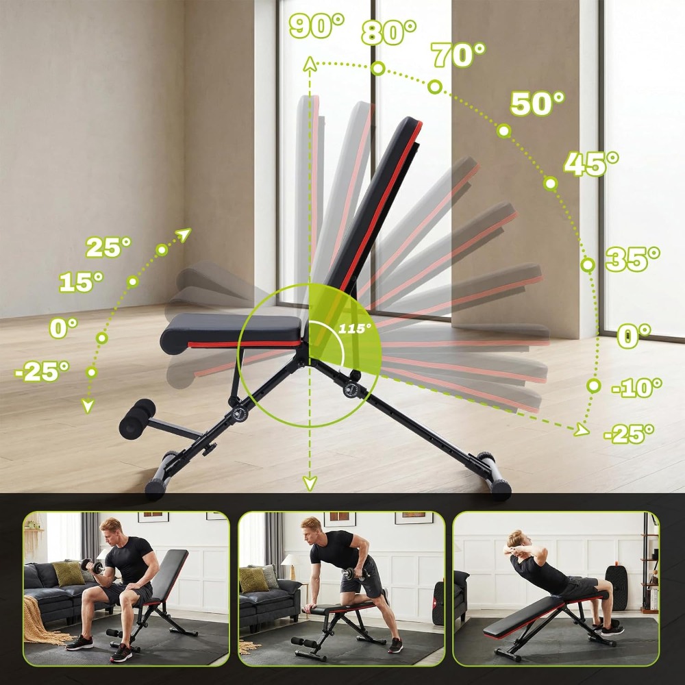 ม้านั่งปรับน้ำหนักได้สำหรับการ - Home Gym Weights บทวิจารณ์และราคา