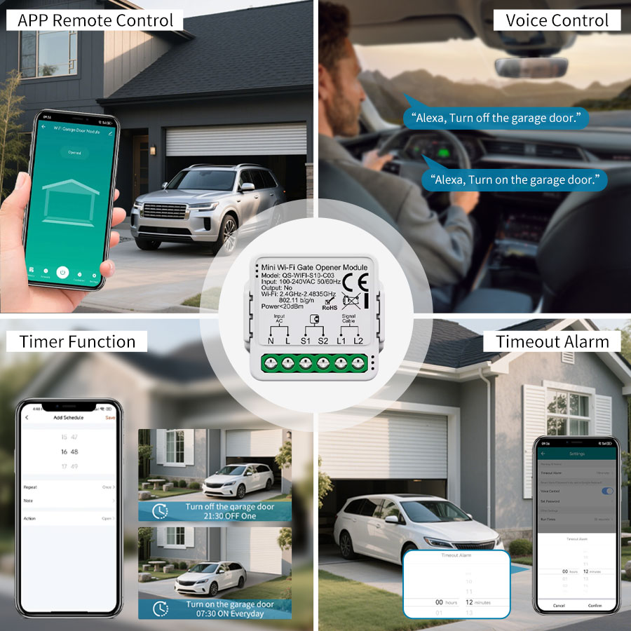 ตัวควบคุมประตูโรงรถอัจฉริยะ Tu - Home Gym Garage บทวิจารณ์และราคา