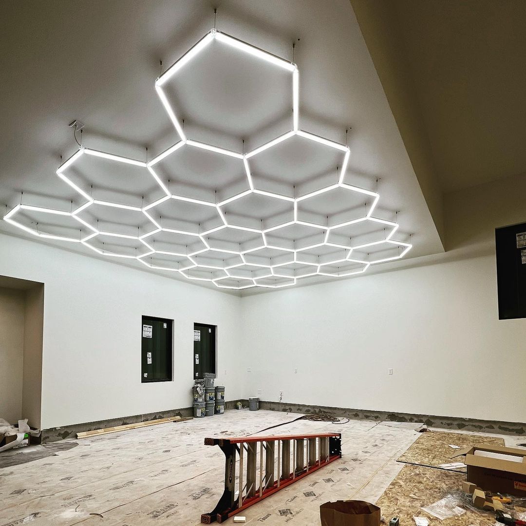 ไฟ LED รูปหกเหลี่ยม ขายดี ความ - Home Gym Installation บทวิจารณ์และราคา