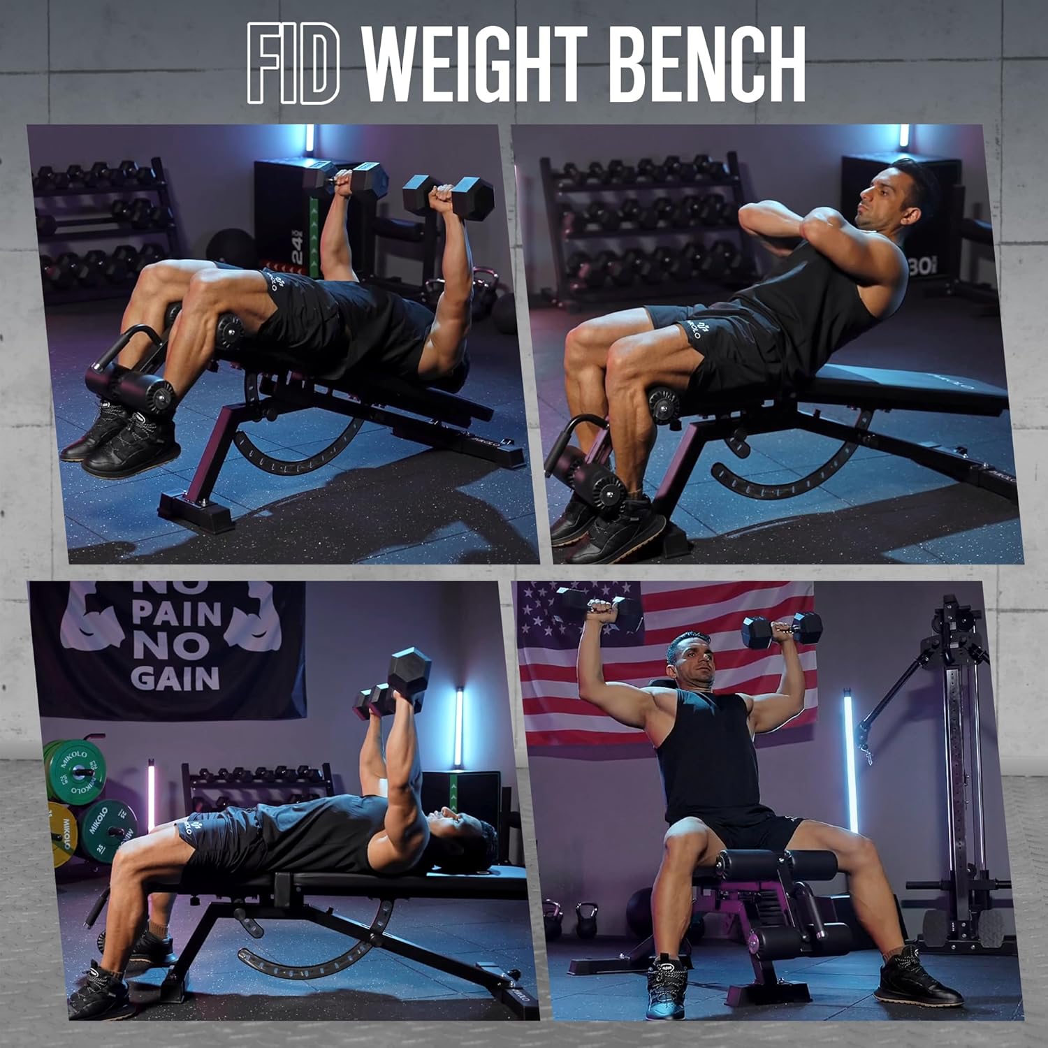 ม้านั่งยกน้ำหนักสำหรับยิมที่บ้ - Home Gym Weights บทวิจารณ์และราคา