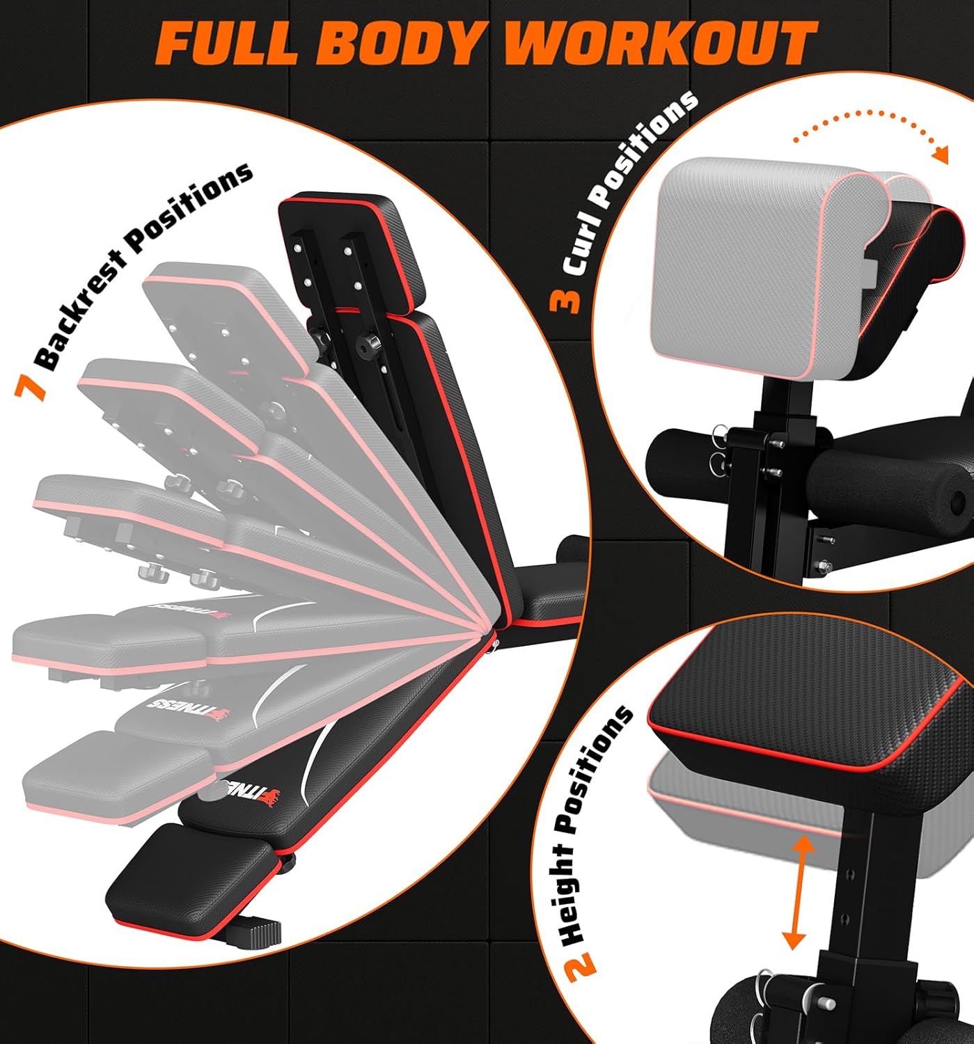 ม้านั่งยกน้ำหนักแบบพับได้สำหรั - Home Gym Weights บทวิจารณ์และราคา