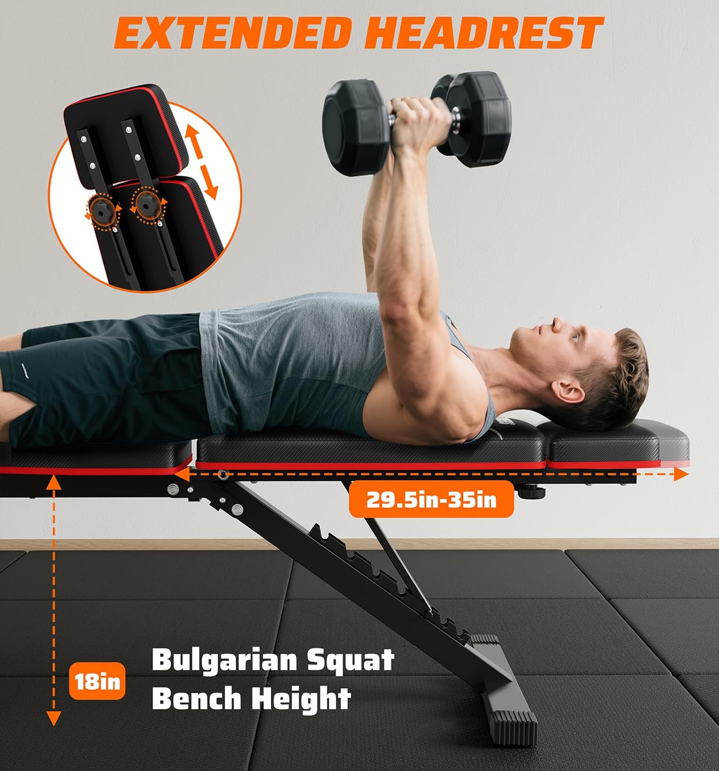 ม้านั่งยกน้ำหนักแบบพับได้สำหรั - Home Gym Weights บทวิจารณ์และราคา