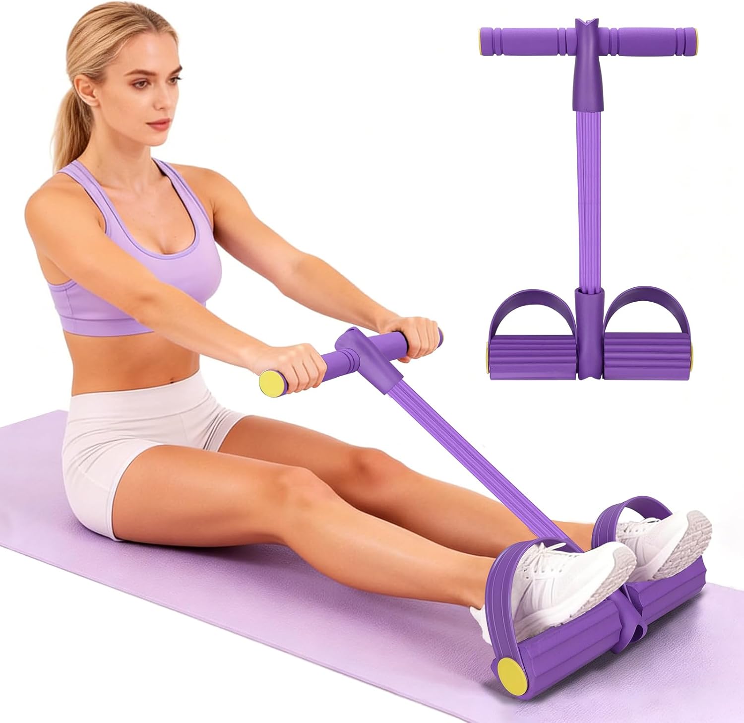 สายยางยืดออกกำลังกายแบบ 4 ท่อ  - Home Gym Resistance Machine บทวิจารณ์และราคา