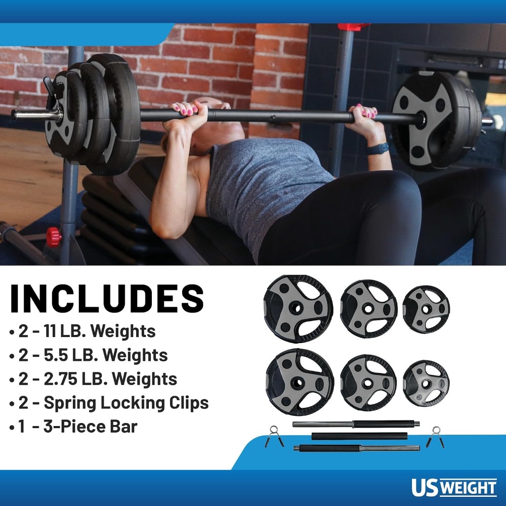 ชุดบาร์เบลน้ำหนักที่สมบูรณ์แบบ - Home Gym Weights บทวิจารณ์และราคา